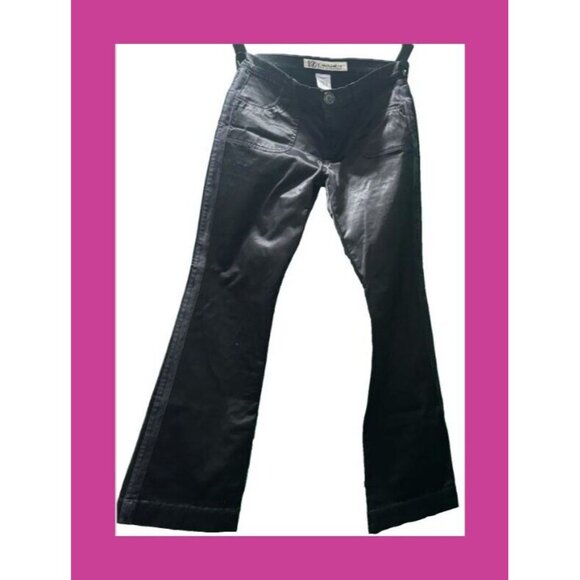 Z Cavaricci Pants - Z CAVARICCI, Tuxedo Style Baby Bell Pant, Juniors 11, Black, Pre-Owned